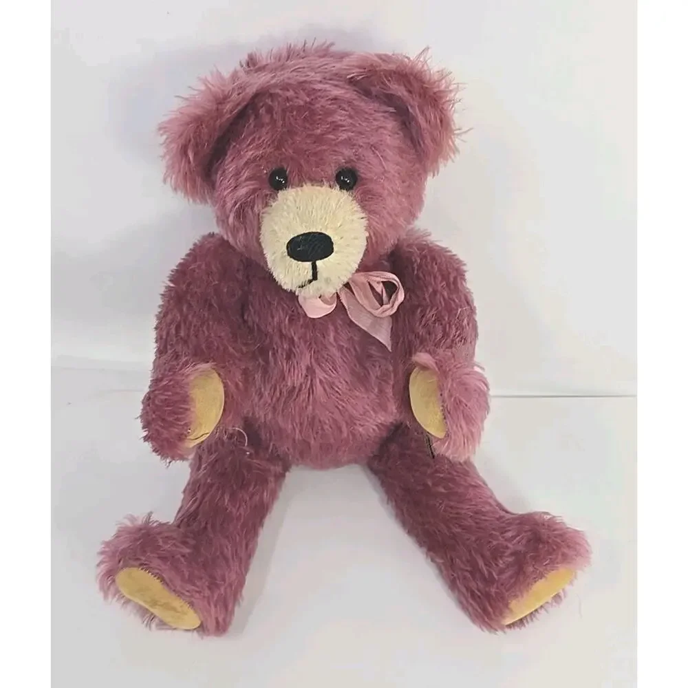 Johanna Haida Mohair Teddy Bear Martha Mueller‎ Rose Germany 1995 U317